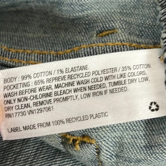 Cat & Jack Straight Leg Adjustable Waist Jean Size 14 Husky NWT - Picture 9 of 9